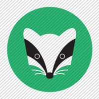 Predesigned Badger logo by Aga Grandowicz. Icon only.