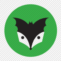 Predesigned Bat and Badger logo by Aga Grandowicz. Icon only.