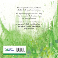 Blue tit chick – children's book by Bernardine Mulryan and Aga Grandowicz_back