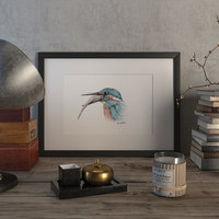 Kingfisher #2 – original artwork by Aga Grandowicz.