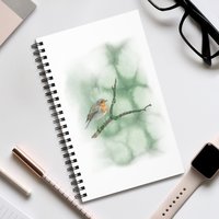 Robin on a branch – Spiral Journal (EU)