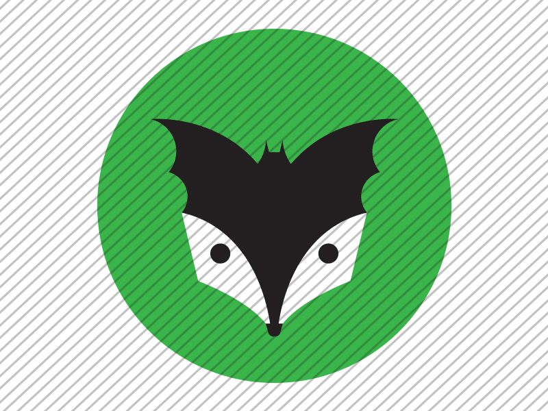 Predesigned Bat and Badger logo by Aga Grandowicz. Icon only.