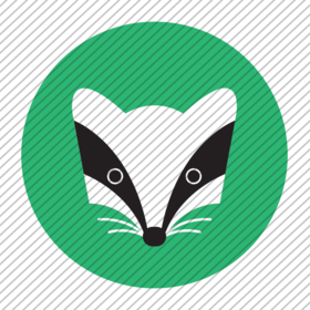Predesigned Badger logo by Aga Grandowicz. Icon only.