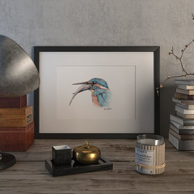 Kingfisher #2 – original artwork by Aga Grandowicz.