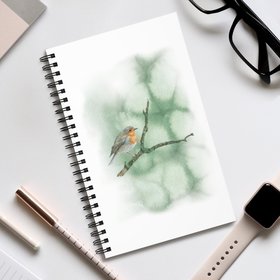 Robin on a branch – Spiral Journal (EU)
